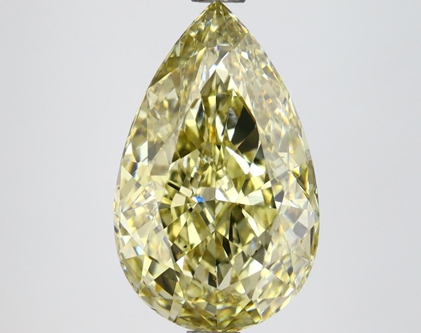 3.16 Ct. Fancy Yellow Pear Lab Grown Diamond