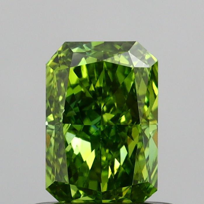 0.60 Ct. Fancy Vivid Green Radiant Lab Grown Diamond