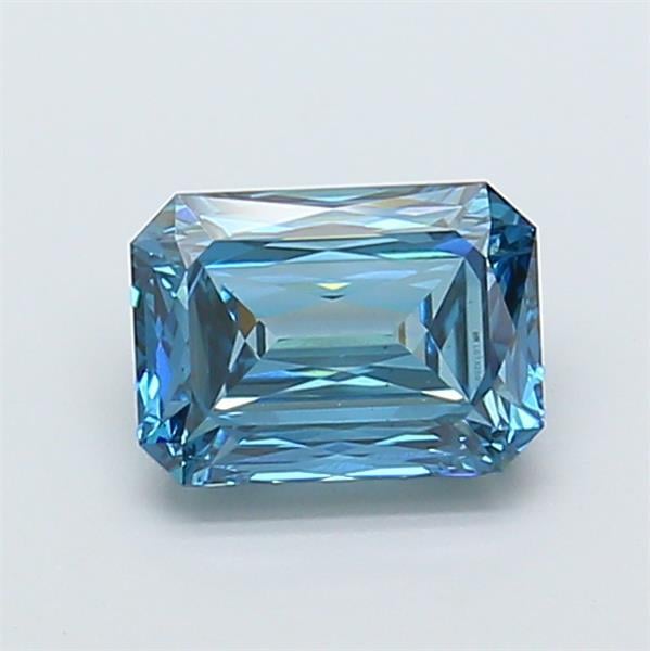 1.51 Ct. Fancy Vivid Blue Radiant Lab Grown Diamond