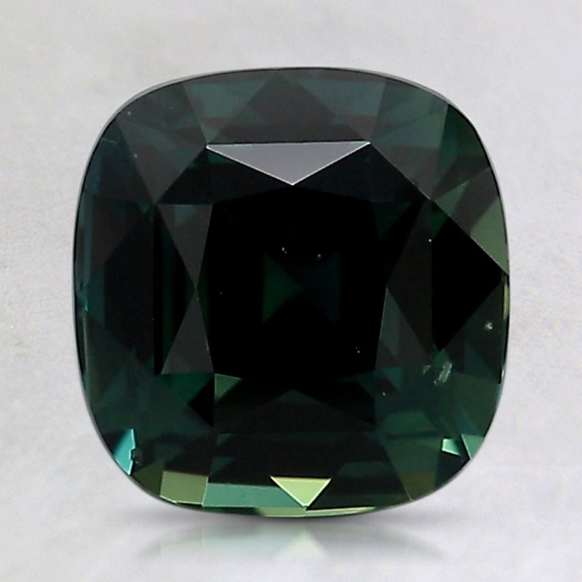 7.7x7.5mm Teal Cushion Sapphire