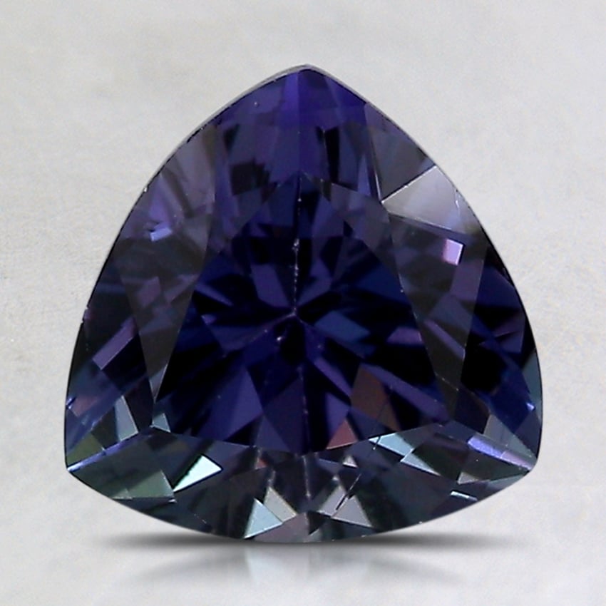 8.1mm Unheated Parti-Color Trillion Tanzanite