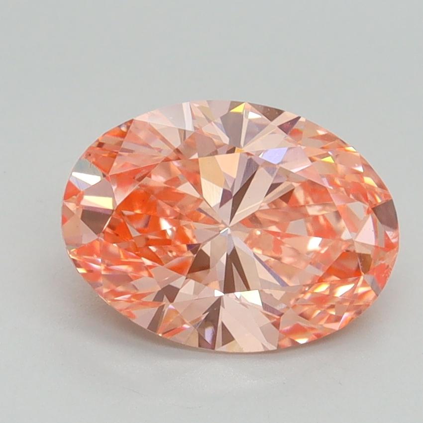 1.70 Ct. Fancy Vivid Pink Oval Lab Grown Diamond