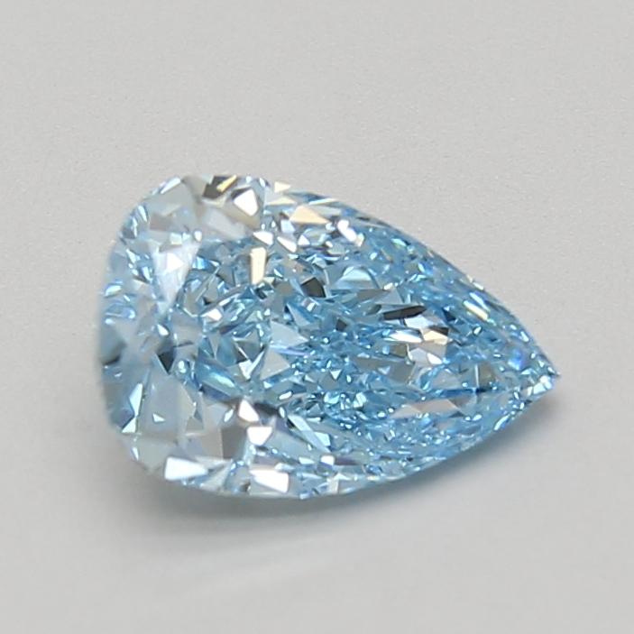 1.52 Ct. Fancy Vivid Blue Pear Lab Grown Diamond