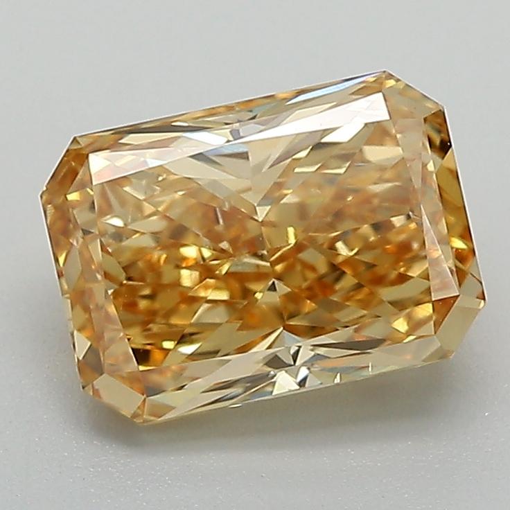 1.58 Ct. Fancy Vivid Yellow Radiant Lab Grown Diamond