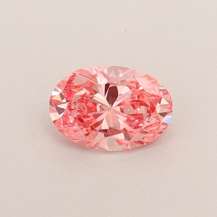 0.36 Ct. Fancy Vivid  Pink Oval Lab Grown Diamond