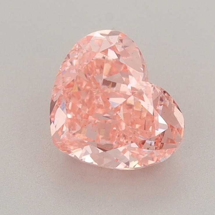 1.42 Ct. Fancy Vivid  Pink Heart Lab Grown Diamond