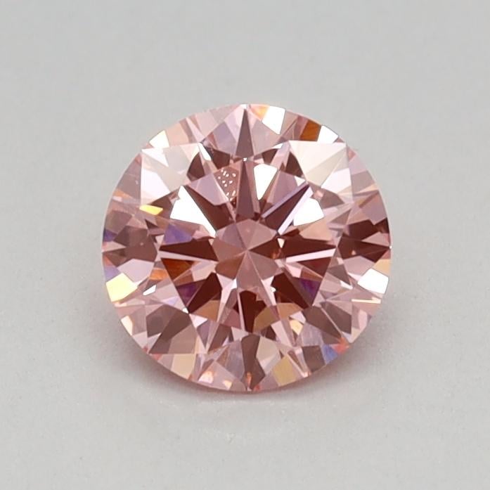 0.41 Ct. Fancy Vivid Pink Round Lab Grown Diamond