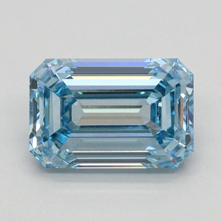 1.12 Ct. Fancy Intense Blue Emerald Lab Grown Diamond
