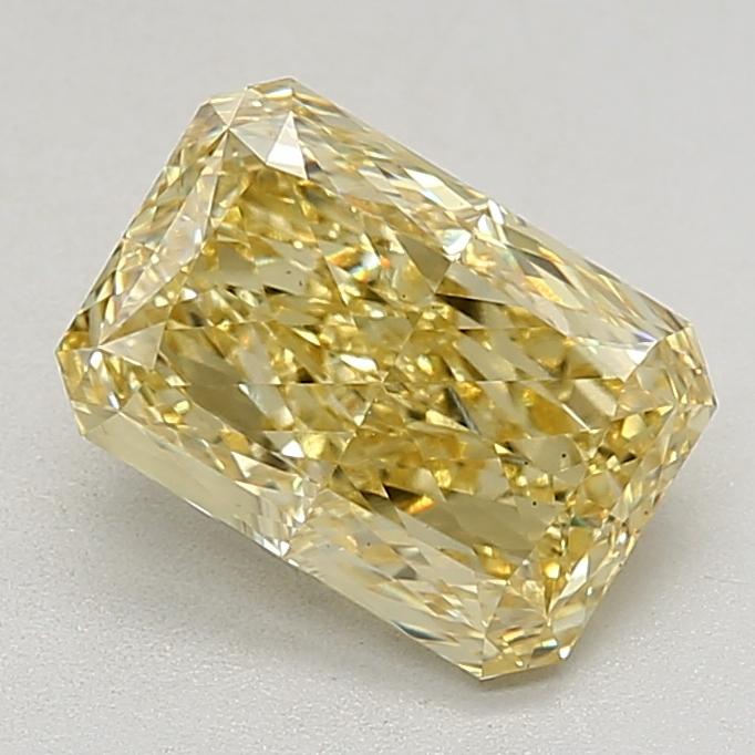 2.58 Ct. Fancy Vivid Yellow Radiant Lab Grown Diamond