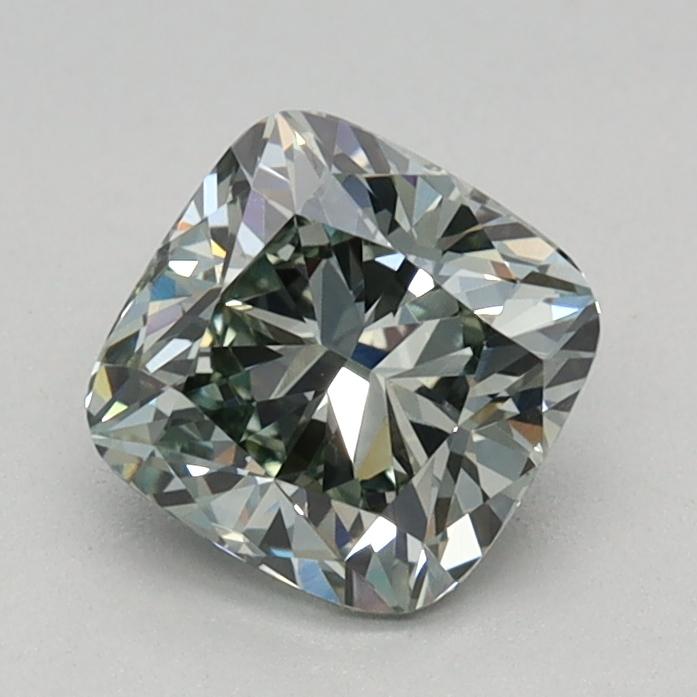 0.73 Ct. Fancy Green Cushion Lab Grown Diamond