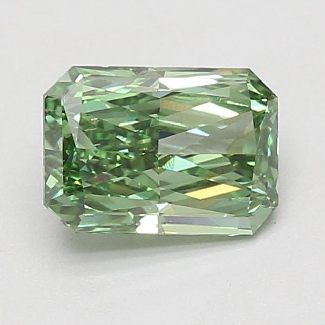 1.53 Ct. Fancy Vivid Green Radiant Lab Grown Diamond