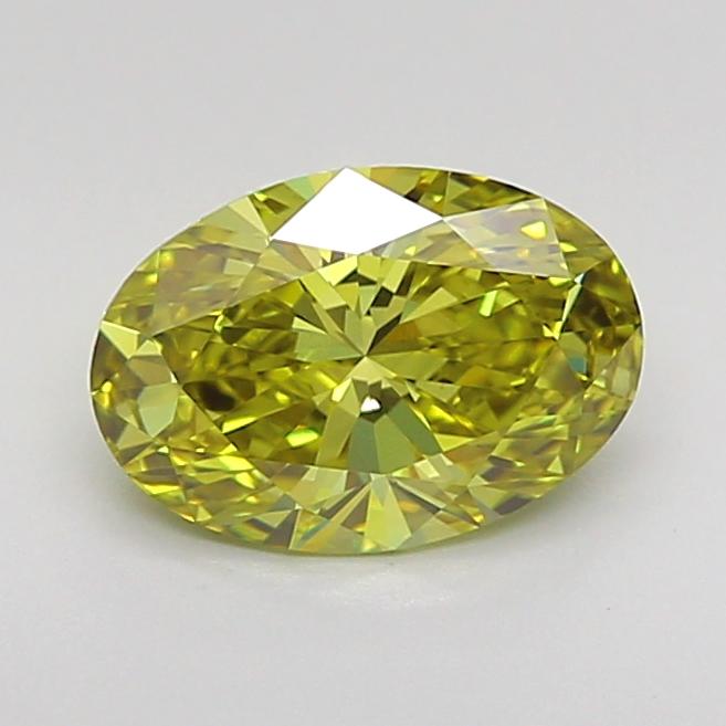 1.21 Ct. Fancy Intense Yellow Oval Lab Grown Diamond