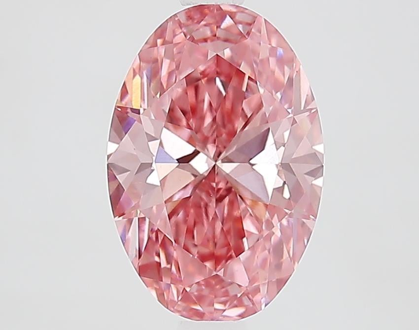 2.05 Ct. Fancy Vivid Pink Oval Lab Grown Diamond