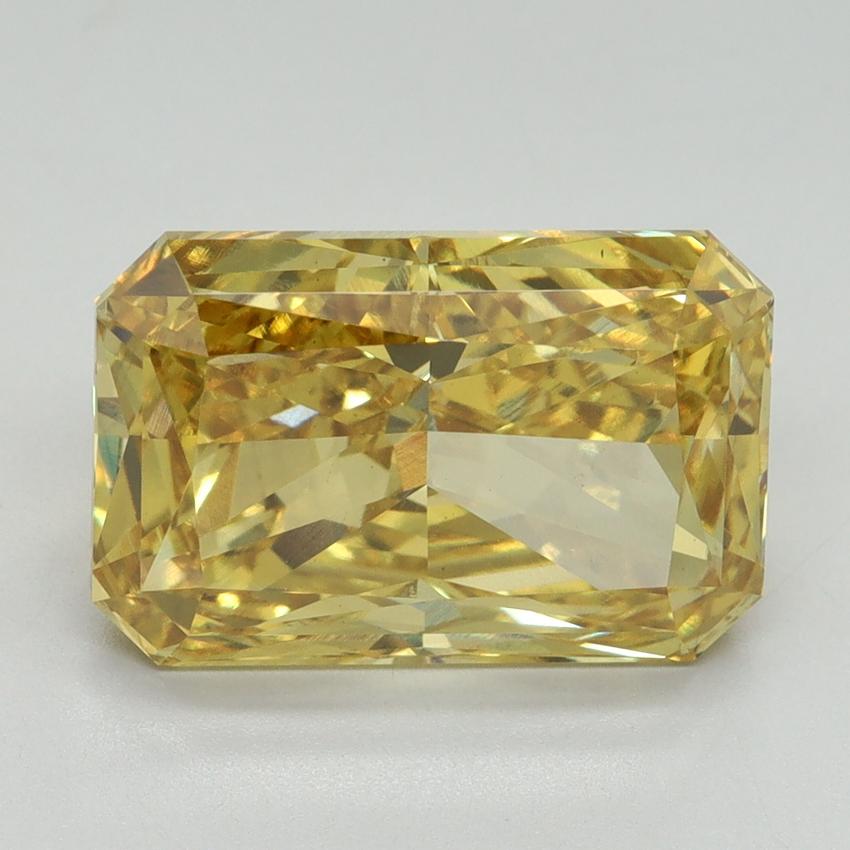 5.33 Ct. Fancy Vivid Yellow Radiant Lab Grown Diamond