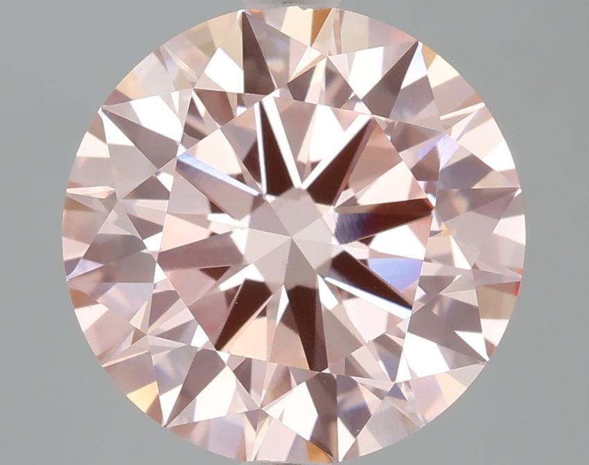 4.04 Ct. Fancy Intense Pink Round Lab Grown Diamond