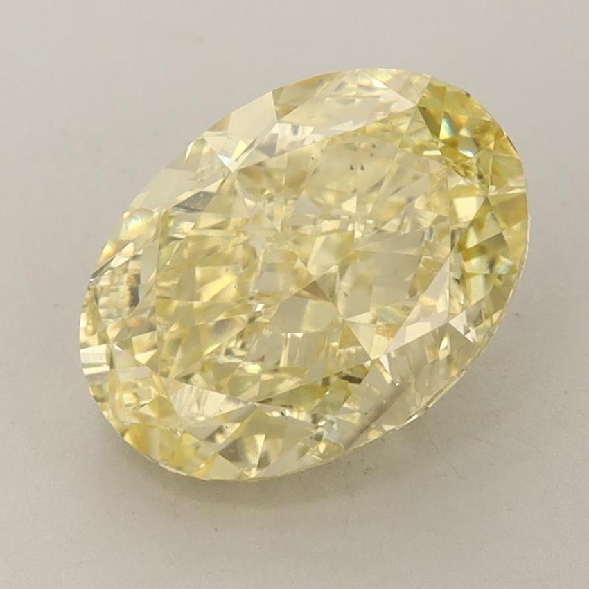 3.28 Ct. Fancy Vivid Yellow Oval Lab Grown Diamond