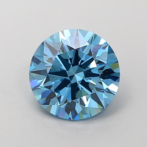 1.37 Ct. Fancy Vivid  Blue Round Lab Grown Diamond