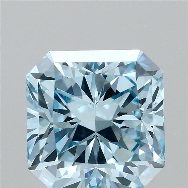 3.01 Ct. Fancy Vivid Blue Radiant Lab Grown Diamond