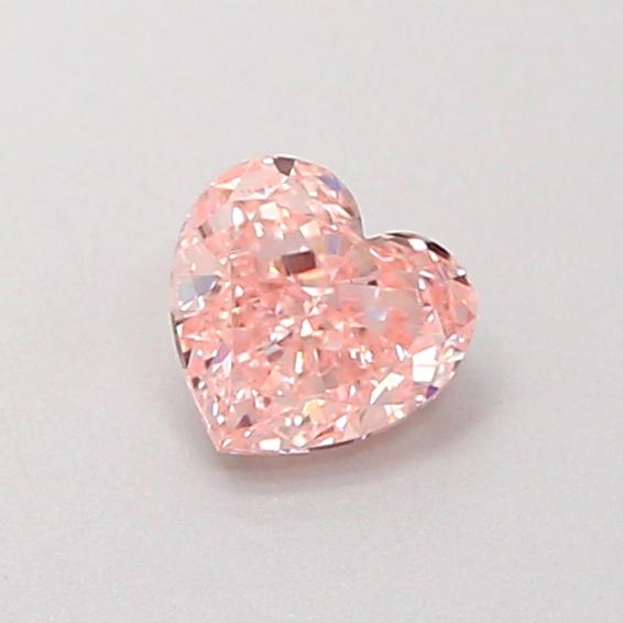 0.41 Ct. Fancy Intense  Pink Heart Lab Grown Diamond