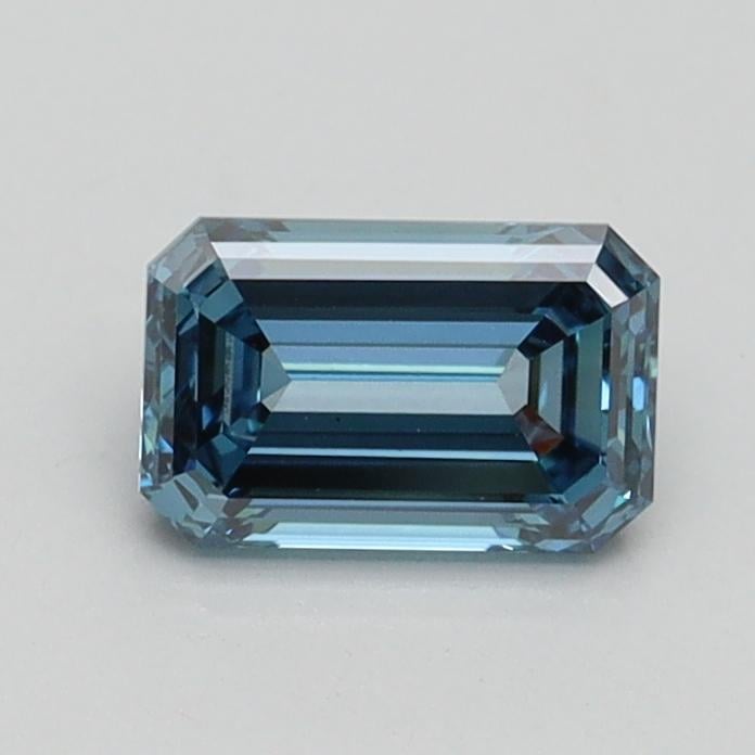 0.72 Ct. Fancy Intense Blue Emerald Lab Grown Diamond