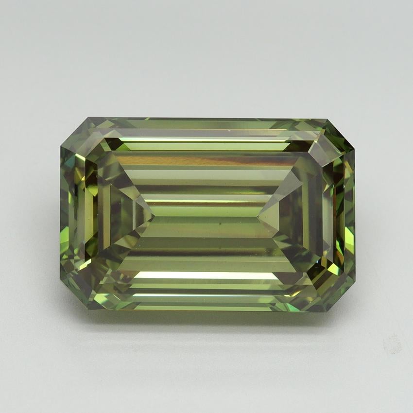 10.08 Ct. Fancy Vivid Green Emerald Lab Grown Diamond