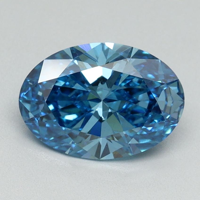 1.50 Ct. Fancy Vivid Blue Oval Lab Grown Diamond