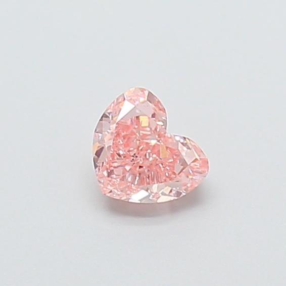 0.36 Ct. Fancy Intense  Pink Heart Lab Grown Diamond