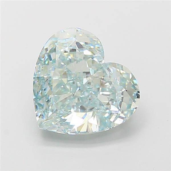 2.75 Ct. Fancy Intense Green Heart Lab Grown Diamond