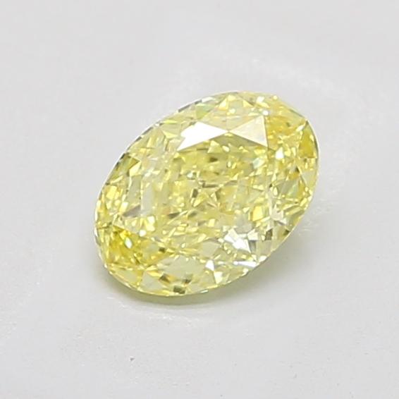 1.11 Ct. Fancy Intense Yellow Oval Lab Grown Diamond