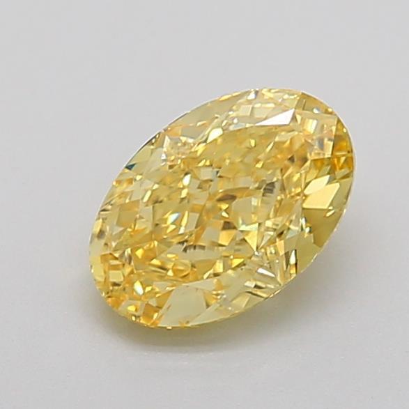 1.14 Ct. Fancy Vivid Yellow Oval Lab Grown Diamond