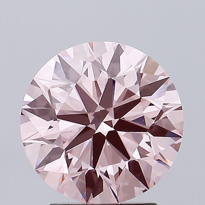 2.49 Ct. Fancy Intense Pink Round Lab Grown Diamond