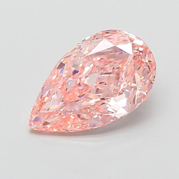 3.27 Ct. Fancy Intense  Pink Pear Lab Grown Diamond