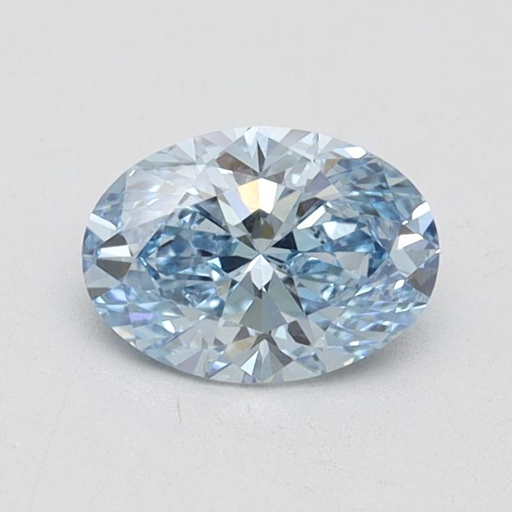 0.70 Ct. Fancy Vivid Blue Oval Lab Grown Diamond