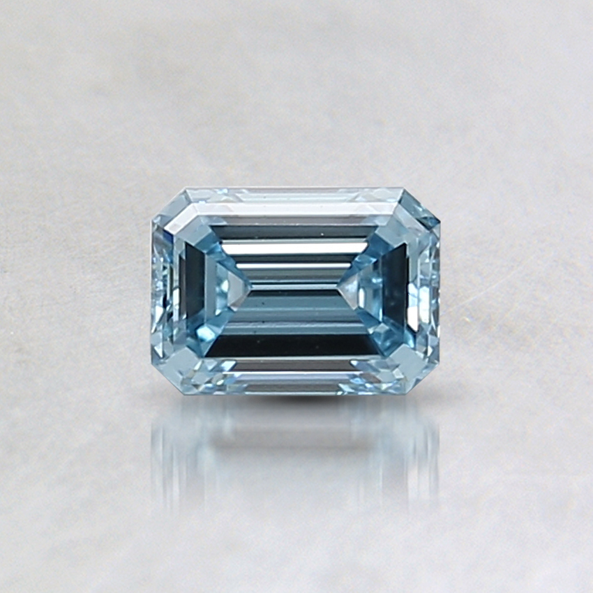 0.51 Ct. Fancy Intense Blue Emerald Lab Grown Diamond