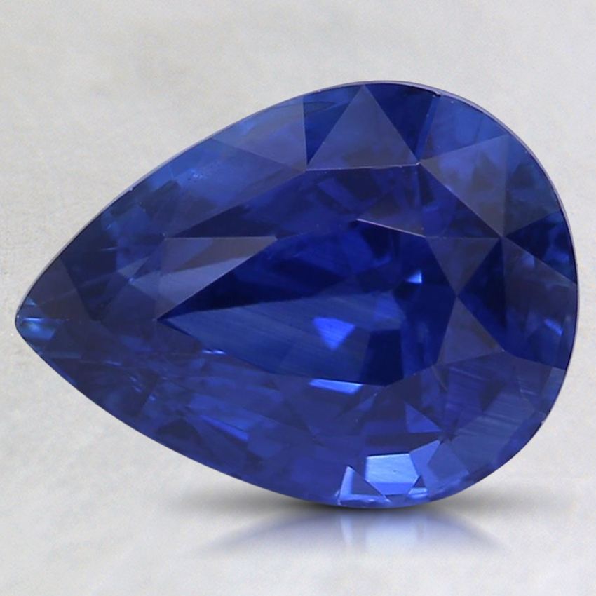 9.6x7.3mm Premium Blue Pear Sapphire