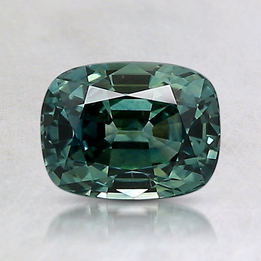 7x5.4mm Green Cushion Montana Sapphire