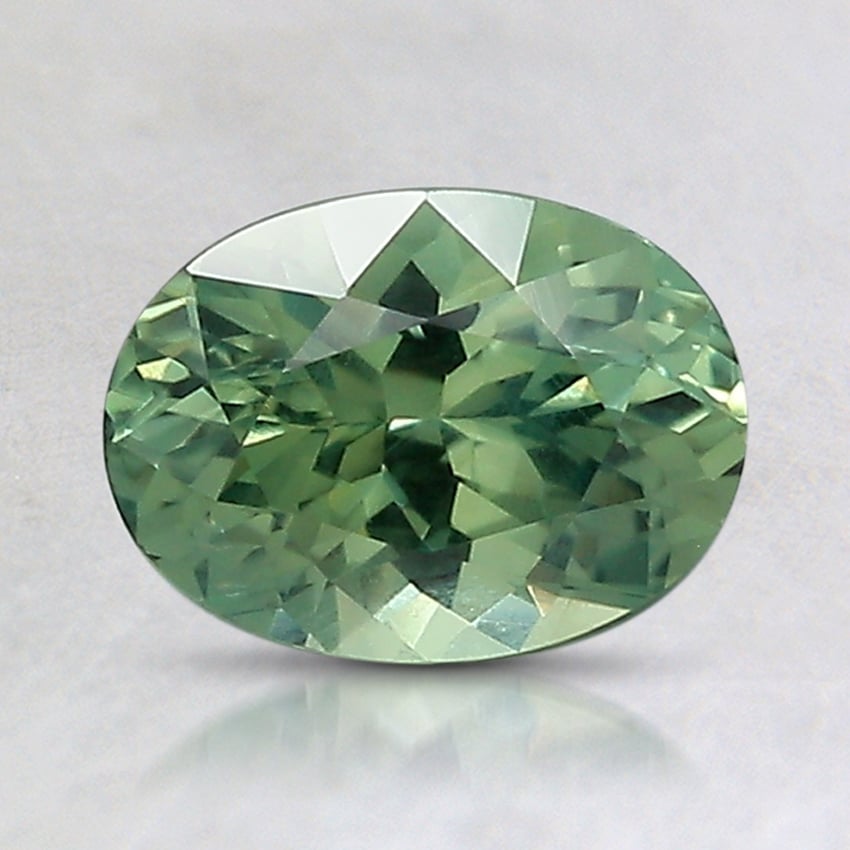 7.7x5.7mm Unheated Teal Oval Montana Sapphire