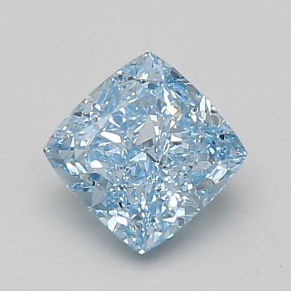1.01 Ct. Fancy Vivid Blue Cushion Lab Grown Diamond