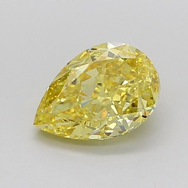 1.32 Ct. Fancy Vivid Yellow Pear Lab Grown Diamond