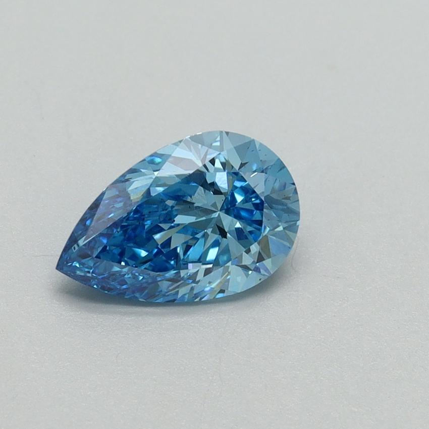 1.01 Ct. Fancy Vivid Blue Pear Lab Grown Diamond