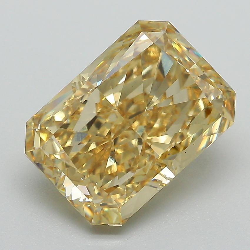 6.02 Ct. Fancy Vivid Yellow Radiant Lab Grown Diamond
