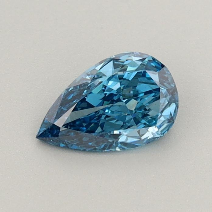 0.49 Ct. Fancy Vivid  Blue Pear Lab Grown Diamond