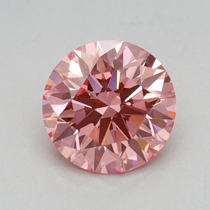 0.55 Ct. Fancy Vivid Pink Round Lab Grown Diamond