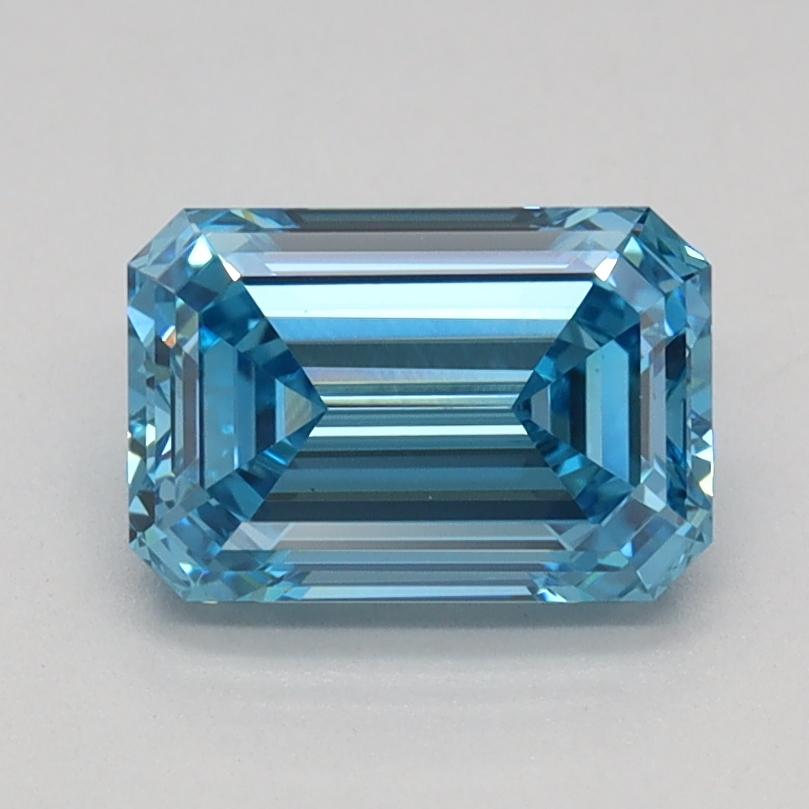1.02 Ct. Fancy Vivid Blue Emerald Lab Grown Diamond