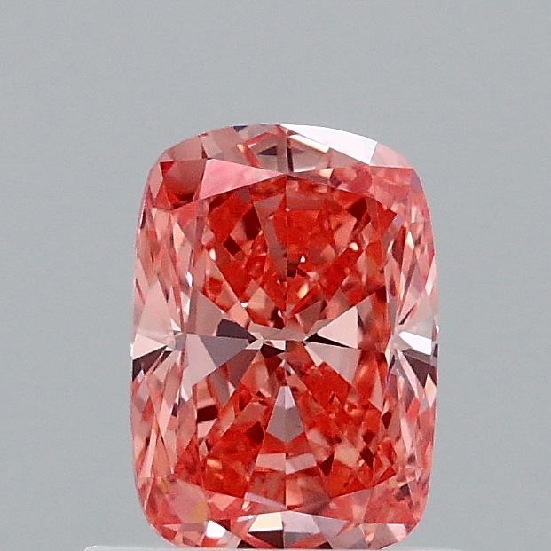 0.88 Ct. Fancy Vivid Pink Cushion Lab Grown Diamond