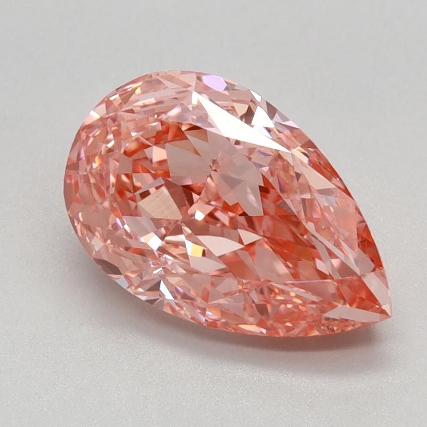 2.02 Ct. Fancy Vivid Pink Pear Lab Grown Diamond