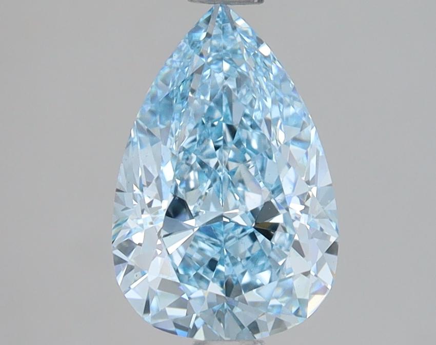 1.91 Ct. Fancy Vivid Blue Pear Lab Grown Diamond