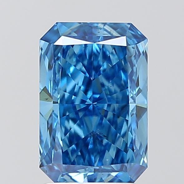 2.01 Ct. Fancy Vivid Blue Radiant Lab Grown Diamond