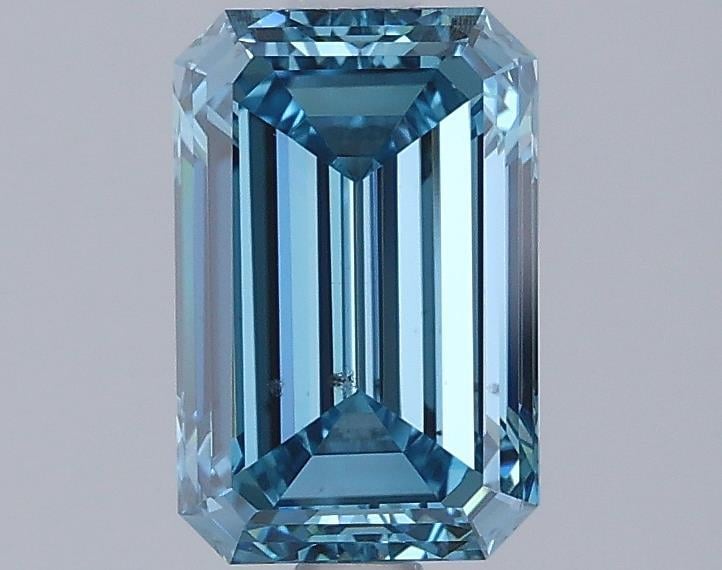 1.50 Ct. Fancy Vivid Blue Emerald Lab Grown Diamond