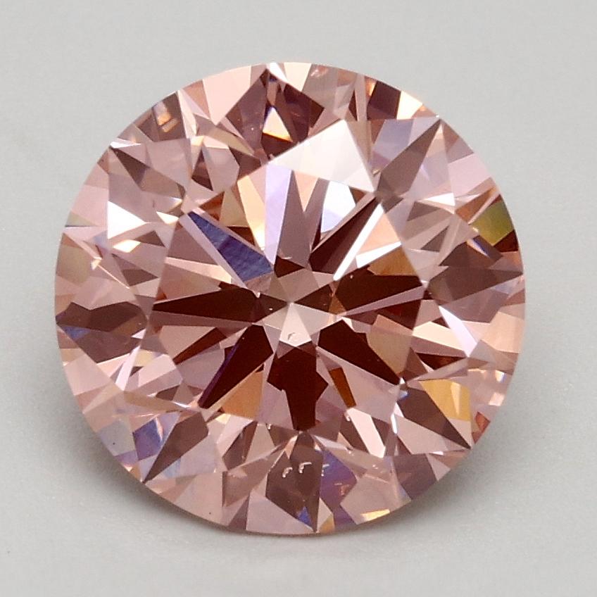 2.01 Ct. Fancy Intense Pink Round Lab Grown Diamond